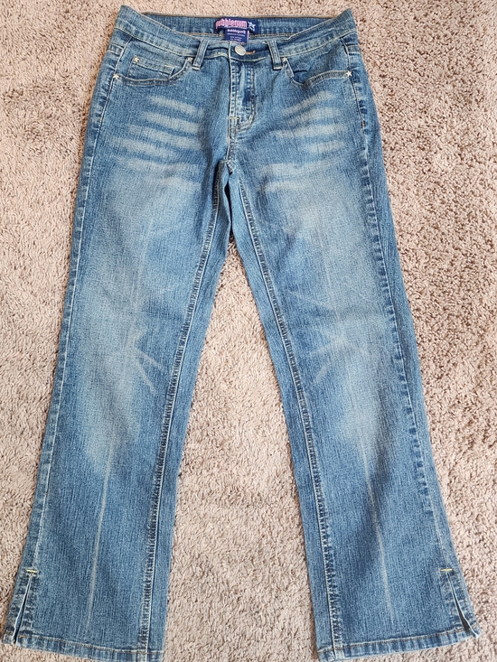 Bubblegum Pants - Y2K Bubblegum Denim Capri Jeans, Fits Sz 4